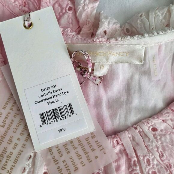 NEW $995 Loveshackfancy Corabella Revolve 100% Silk Tie Dye Ruffled Maxi… - Picture 4 of 16